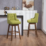 ZUN COOLMORE Bar Stools Set of 2 Counter Height Chairs with Footrest for Kitchen, Dining Room And 360 W395P164043