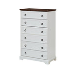 ZUN Modern 6 Drawer Dresser, Dressers for Bedroom, Tall Chest of Drawers Closet Organizers & Storage W2275P149119