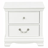 Classic Traditional Style 1pc Nightstand Wood White Finish Dovetail Drawers Bed Side Table Bedroom B01146479
