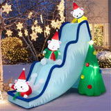 9 Feet Christmas Decoration Inflatable Polar Bear Slide Scene Decoration 27211841