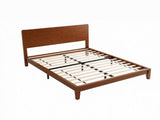 Queen Bamboo Platform Bed Frame with Headboard, 12 Slats, No Box Spring Needed, BrownOnly bed 20447954