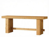 63" Wood Sofa Entryway Table Console Table with Stable Legs 42555993