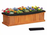 Detachable Bottom Garden Bed, Protective Coating Pine Planter for Herbs, Flowers & Vegetables 28" x 13062326