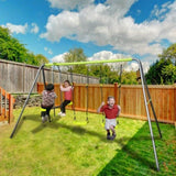 XNS081 lime green interesting swingset with plastic safe swing set 440lbs for outdoor playground for W1711140287
