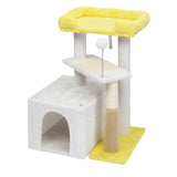 27.5in Cat Tree, Multi-level Cat Tower with Cat Scratching Post and Pad, Cozy Cat Condo, Padded Top 37744591