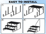 Swimming Pool Ladder Above Ground Pools,3 Step Stool Ladder with Handrails, 440 lb Capacity SPA 00390697