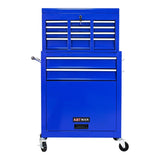High Capacity Rolling Tool Chest with Wheels and Drawers, 8-Drawer Tool Storage Cabinet--BLUE W110243191