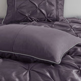 7 Piece Tufted Comforter Set Plum Cal King B03596873