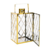 ZUN ANTON 18"H STAINLESS STEEL LANTERN 72189.00GLD