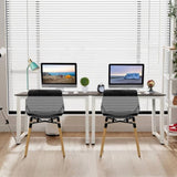 110cm Decent High Strength Wooden Computer Desk Gray 37157969