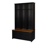 U-Can Modern Hall Tree with Entryway Bench, 3 Shelves and Drawers, 40.2'' Wide Hall Tree with N724P264680B