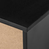 51.18inch Black morden TV Stand with LED Lights,high glossy front TV Cabinet,can be assembled in W67963291