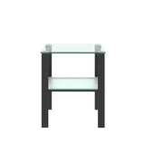 Set of 2, Glass two layer tea small round bedroom corner living room side W24191062