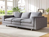 Modern 3-seater Sofa 79.5" Sofa Couch Upholstered Sofa with Dual-layer Seat Cushions for Living N763P351754R
