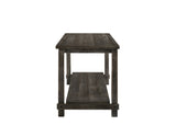 Weathered Grey Counter Height Table with Bottom Shelf B062P209314