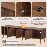 70" Mid-Century Modern TV Stand, Media Console Table for TVs up to 80'', Entertainment Center with 5 N710P222773P