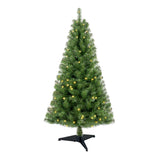 ZUN 4ft Artificial Christmas Tree Prelit with Stand,100 Warm White LED Lights,Realistic 241 Branch Tips 54634993