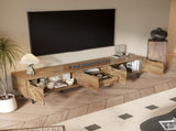 78" TV Stand for 85 75 65 Inch TV, TV Consoles for Living Room, Entertainment Center Wood TV Media 96486366