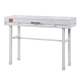 ZUN White Writing Desk with 1 Drawer B062P184574