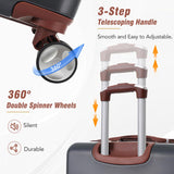 Hardshell Luggage Sets 4 Pieces 20"24"28" Luggages and Cosmetic Case Spinner Suitcase with TSA N732P170218B