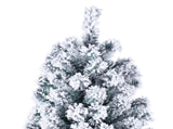 6ft Flocking Tied Light Christmas Tree 83423440