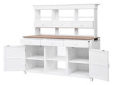 65.7'' H Tall Garden Potting Bench Table with Hutch,Patio Storage 12016712