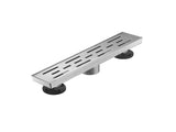 12 Inch Linear Shower Drain with Removable Brick Patterned Grate Cover, 304 Stainless Steel Shower 33804532