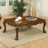 ZUN Cherry Oak Coffee Table with Claw Leg B062P209069