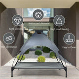 41.5" x 34.5" Dog Cot with UV Protection Canopy Shade 53468401