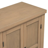 U_STYLE 4-Door Storage Sideboard with Adjustable Shelves and Retro Atimon Handles ,Ample N711P218615D