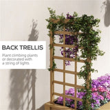 Wooden PlanterFlower shelf,Wooden Plant Trellis Stand 14901146