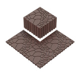 Stone texture 12" Patio Deck Tiles, DIY Module Interlocking Decking Tiles Floor Tile,Easy and Quick W3022P268429