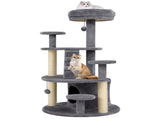 40" Multi-Level Cat Tree for Munchkin & Old Cats - Stable Wide Base, Soft Padded Perch Large Condo 36298220