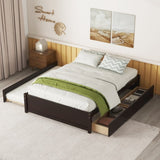 FULL BED WITH TWIN SIZE TRUNDLE AND TWO DRAWERS FOR ESPRESSO COLOR W69732768