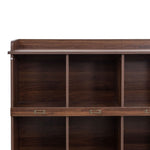 ZUN 10-shelf Bookcase,Walnut W331P236404