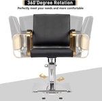 ZUN Salon Chair Styling Barber Chair, Beauty Salon Spa Equipment with Heavy Duty Hydraulic Pump, 91614347