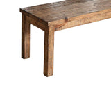 ZUN Rustic Elegance Wooden Seat 1pc Bench Bold Sturdy Design Rustic Oak Solidwood Frame Dining Room B011P200231