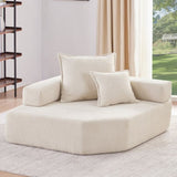 Corner Frame for Oversized Modular U Shaped Sectional Sofa,Luxury Boucle Floor Couch,Convertible N723P234208A