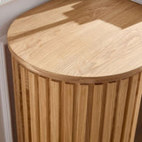 59.05'' Modern Console Table With Drawer for Entryway with Unique Vertical Stripe Design for Living W876P299541