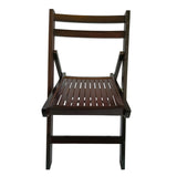 Furniture Slatted Wood Folding Special Event Chair - Cherry, Set of 4, FOLDING CHAIR, FOLDABLE STYLE W49539774