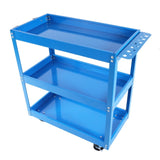 ZUN Tool Cart, 3-Tier Rolling Mechanic Tool Cart, Heavy Duty Steel Utility Cart with Lockable Wheels, 81405601