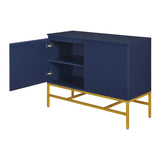 ZUN Minimalist & Luxury Cabinet Two Door Sideboard with ld Metal Legs for Living Room, Dining Room 02926492