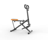 ZUN Squat Machine for Home, Assist Trainer for Workout Foldable with Resistance Bands, for Botty 68966373