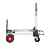 Folding Hand Truck, 2 in 1 Aluminum Design 250-400 lbs Capacity, Heavy Duty Industrial Collapsible 68241134
