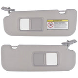 Set of 2 Sun Visor Left and Right Side Gray Fit for Hyundai Veloster 1.6L l4 2012-2015 93124603