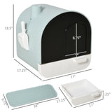 ZUN Fully Enclosed Cat Litter Box/Cat Litter Box 85373998