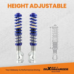 ZUN Coilovers Kit Coil Spring Struts Shocks Suspension For VW MK2 / MK3 Golf & Jetta C2408230025 22454631