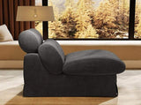 Minimalist Accent Chair with Solid Wood Frame, Soft Medium-Firm Chenille Upholstery, Ideal for W3820P540934