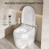 Smart Toilet Smart Bidet Toilet with Remote Control and Auto Open/Close Pump-assisted Flush Foot W1217P299517