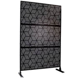 Outdoor & Indoor Privacy Metal Privacy 76" H48" W, Freestanding Decorative Privacy W465P193268